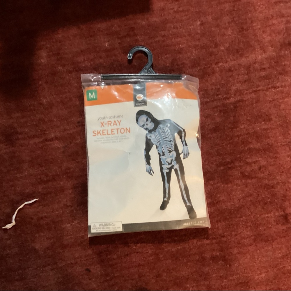 X-Ray Skeleton Youth Costume - Black and White